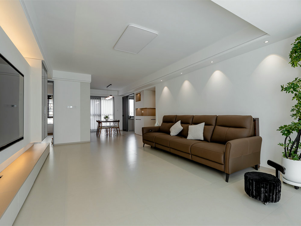 中建鉑公館159平現代奶油風格裝修效果圖