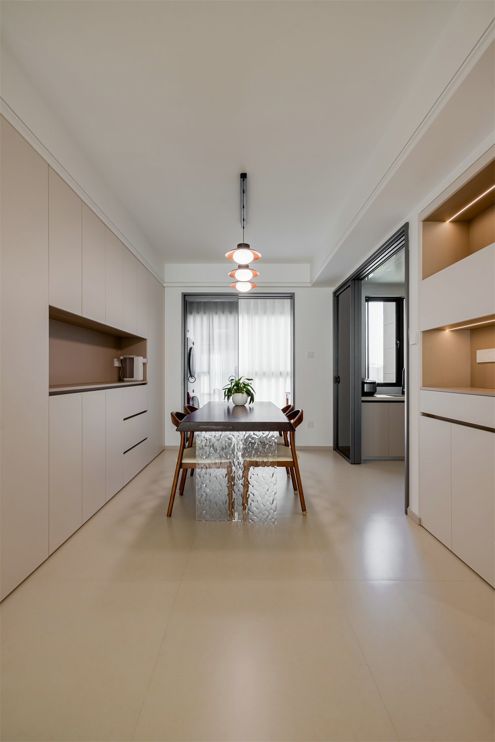 中建鉑公館159平現代奶油風格裝修效果圖