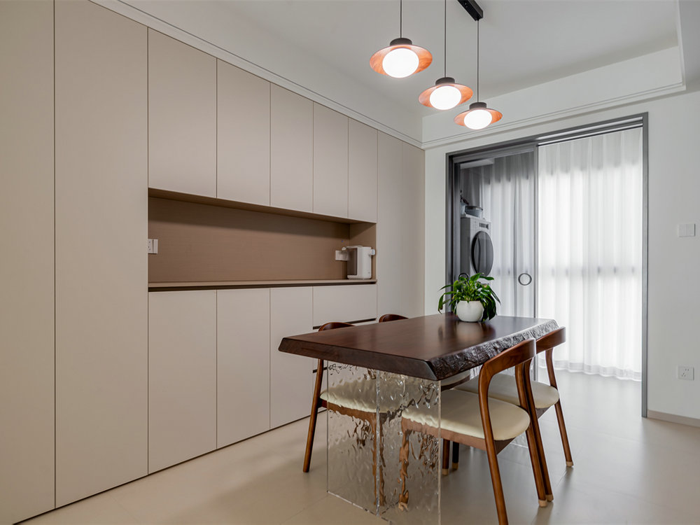 中建鉑公館159平現代奶油風格裝修效果圖