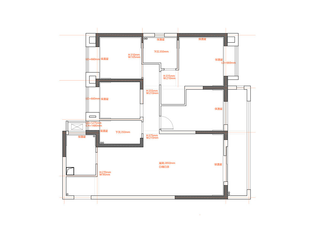 城投聯投江南岸140現代風格裝修效果圖