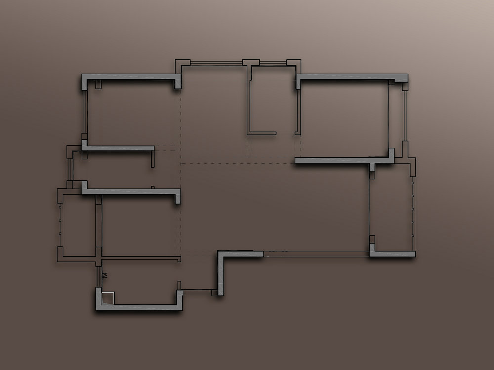 興華尚都國際133平現代輕奢風格裝修效果圖