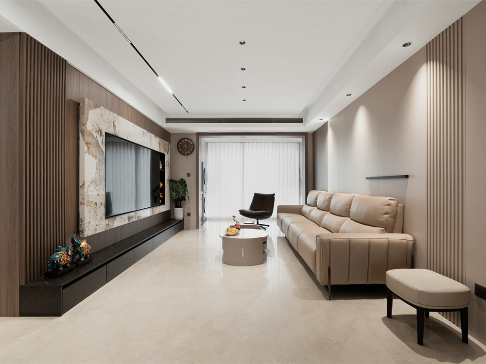 興華尚都國際133平現代輕奢風格裝修效果圖