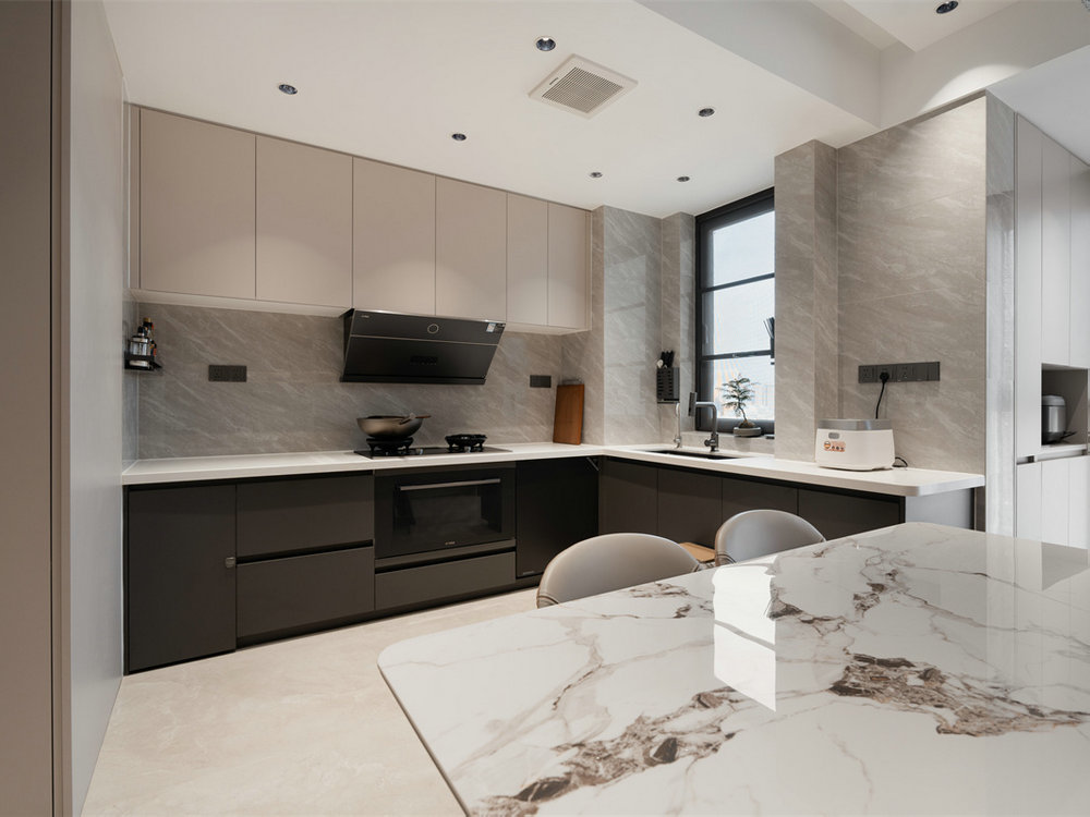 興華尚都國際133平現代輕奢風格裝修效果圖