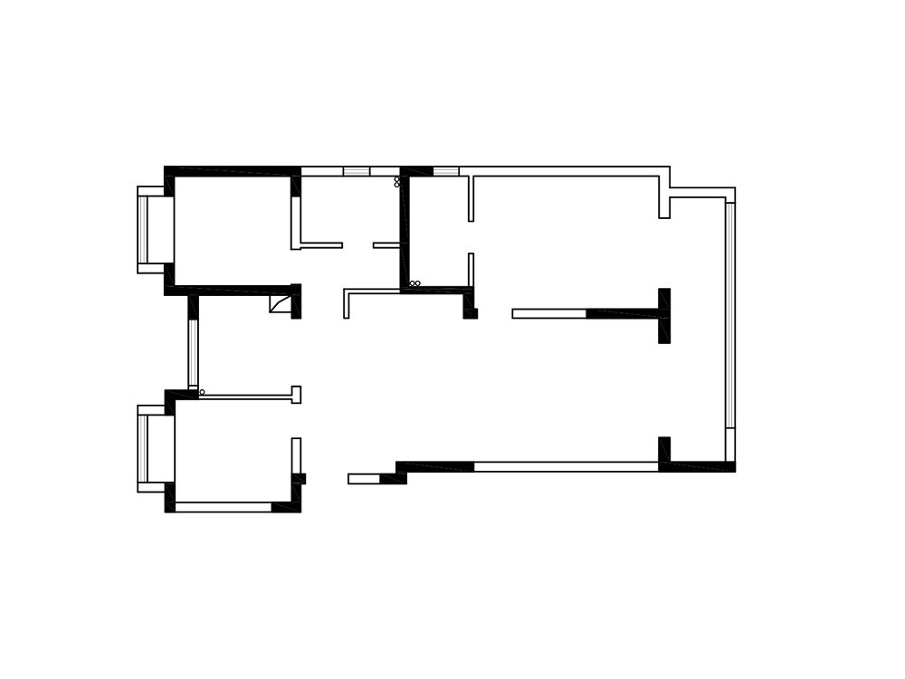 保利城云廷128平現代風格裝修效果圖