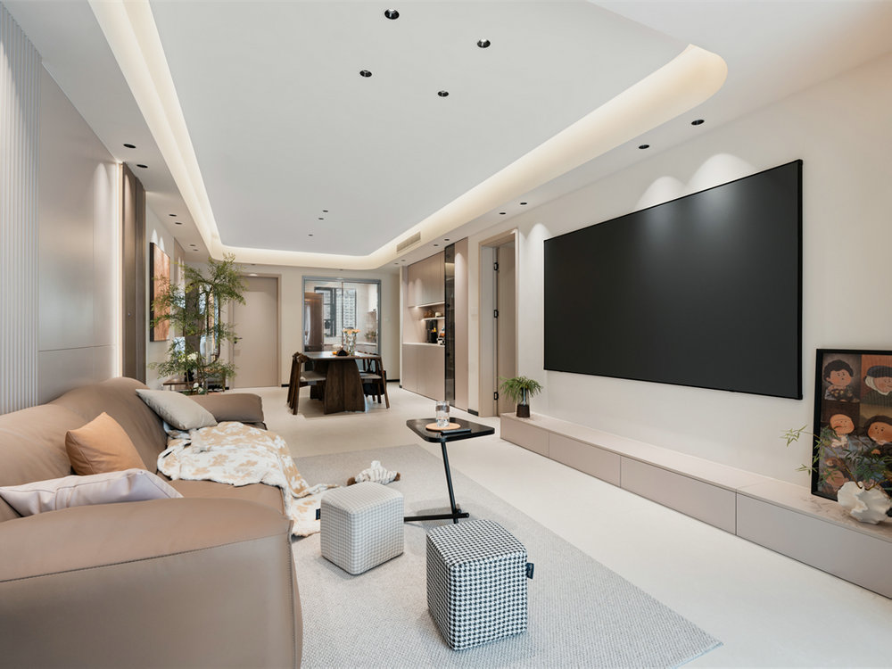 保利城云廷128平現代風格裝修效果圖