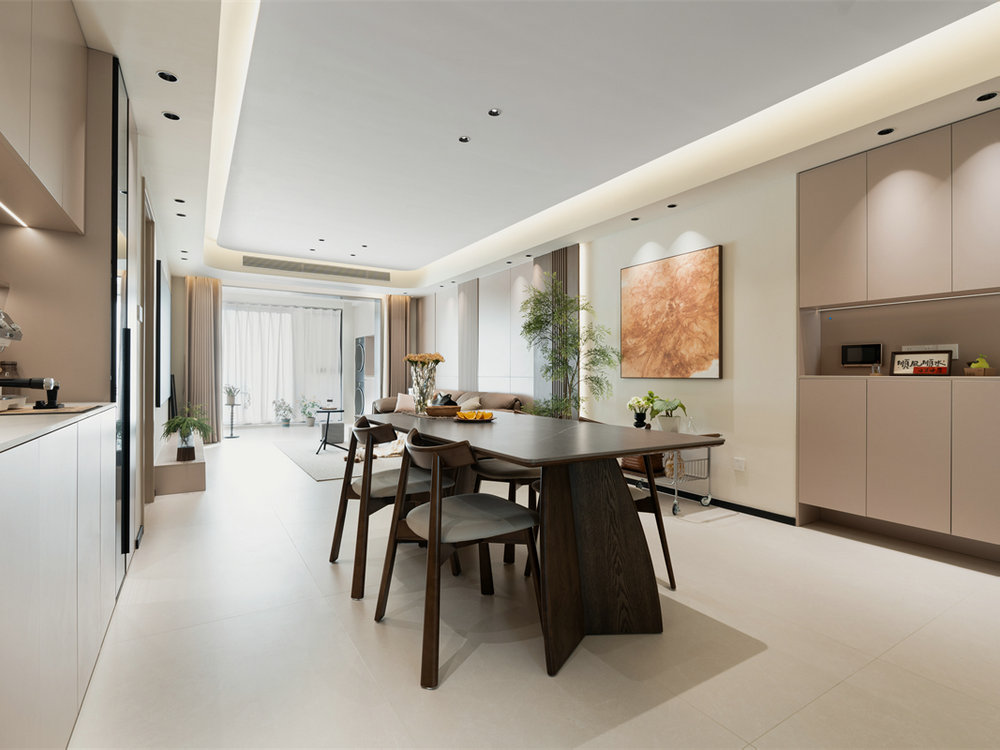 保利城云廷128平現代風格裝修效果圖