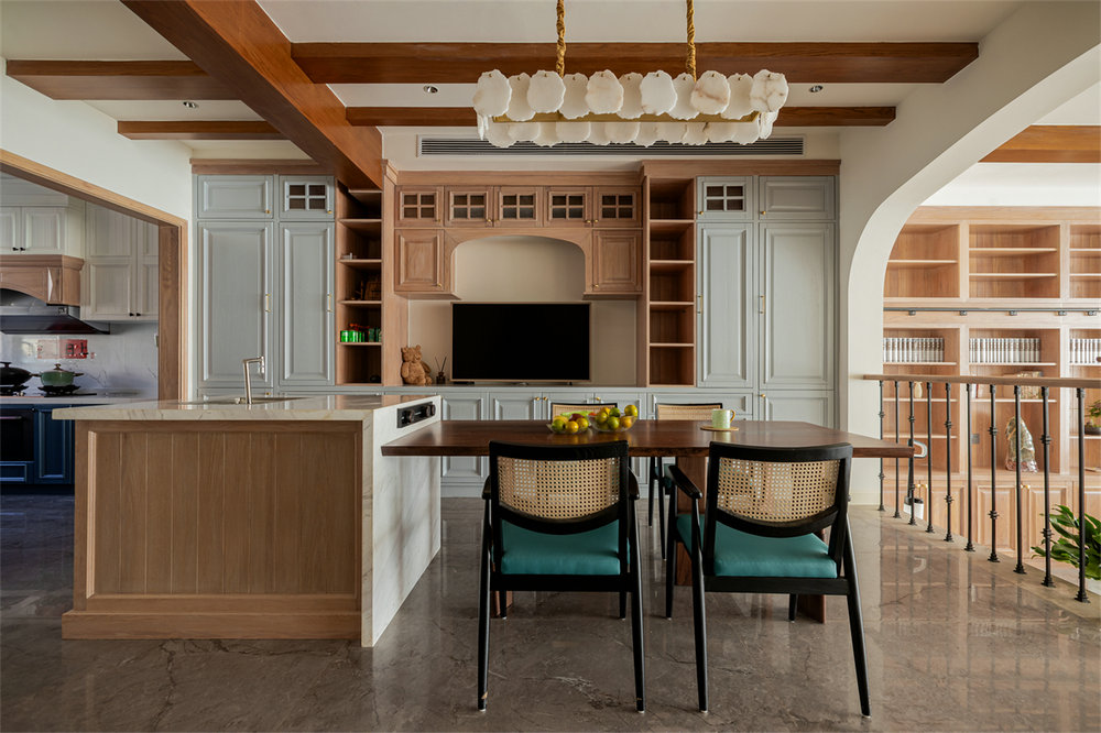 長源假日港灣別墅現代美式風格別墅裝修效果圖