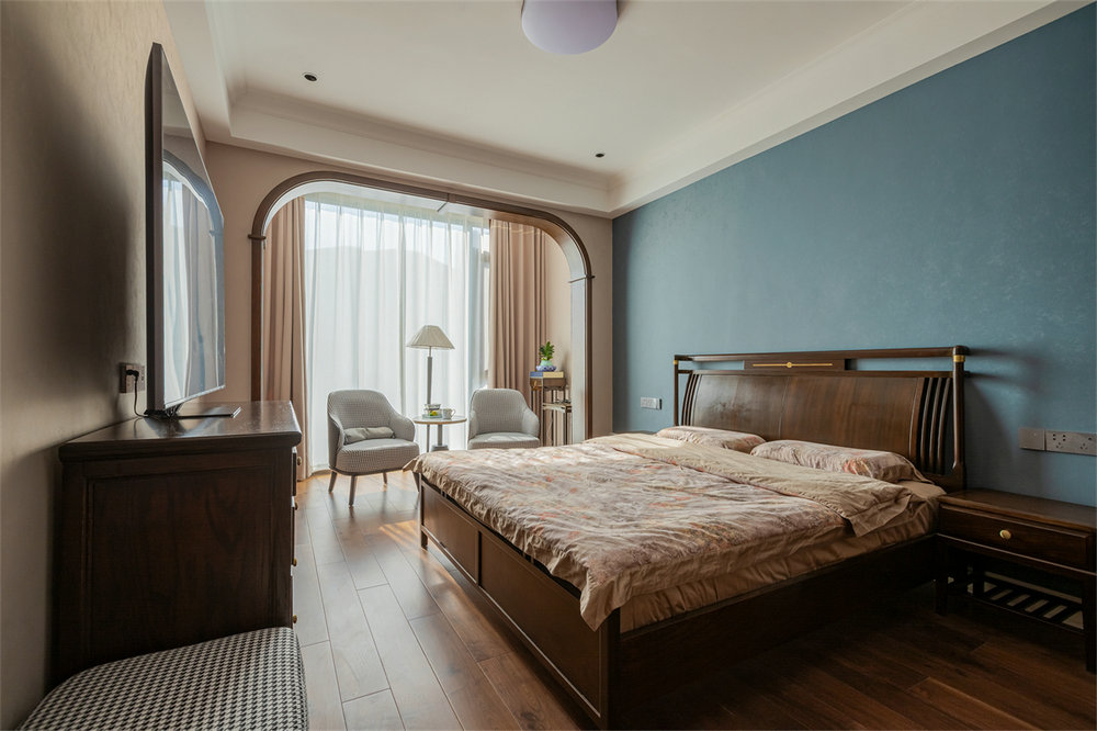 長源假日港灣別墅現代美式風格別墅裝修效果圖