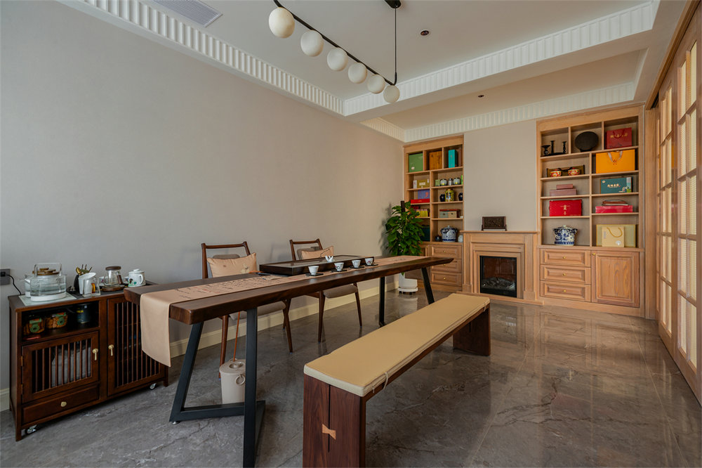 長源假日港灣別墅現代美式風格別墅裝修效果圖