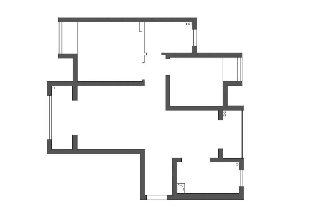 廣電光谷家三區91平法式復古風格裝修效果圖