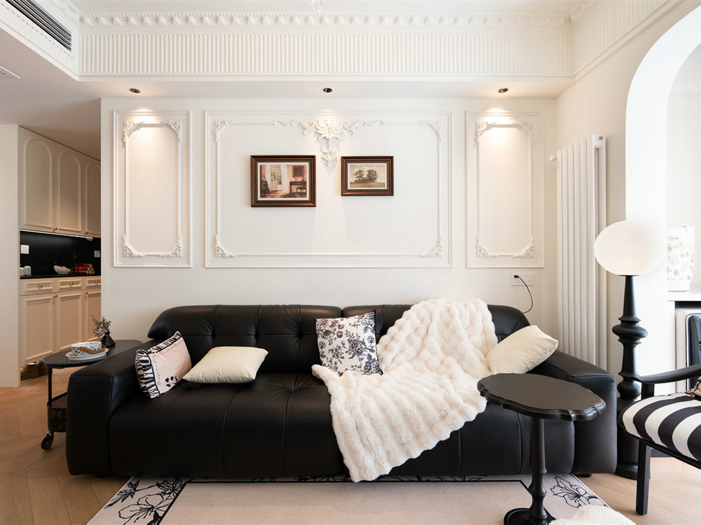 廣電光谷家三區91平法式復古風格裝修效果圖