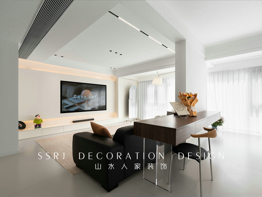 長投綠城蘭園138平簡約風格裝修效果圖