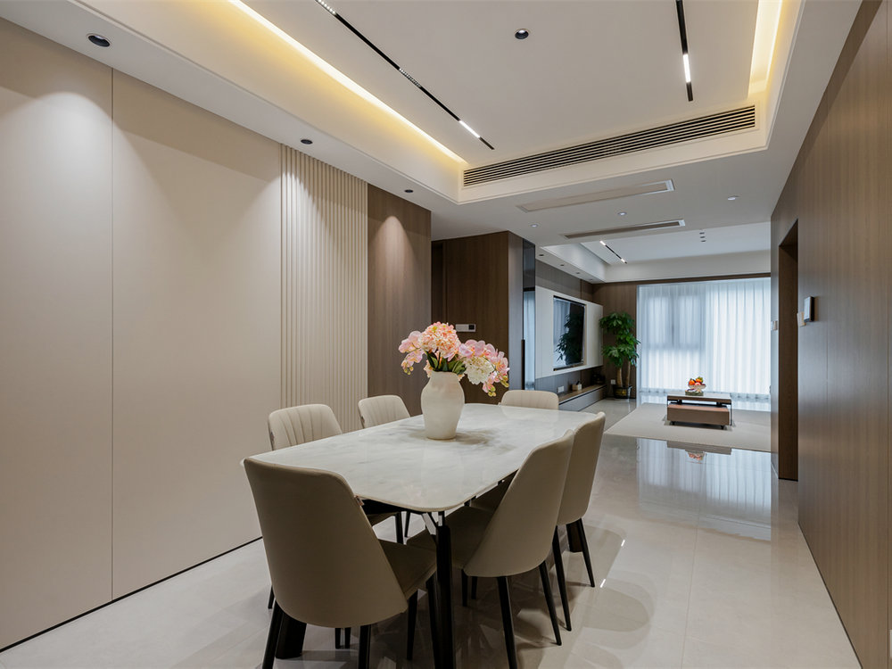 融僑濱江城美域181平現代風格裝修效果圖