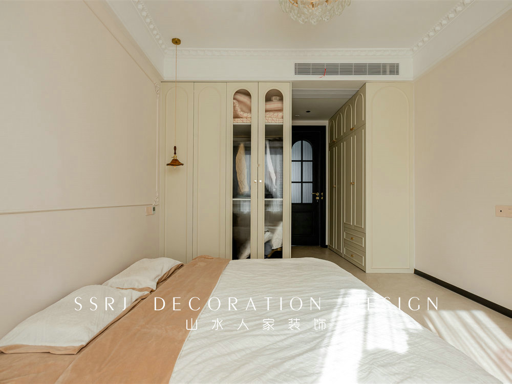 華僑城紅坊128平奶油法式風格裝修效果圖