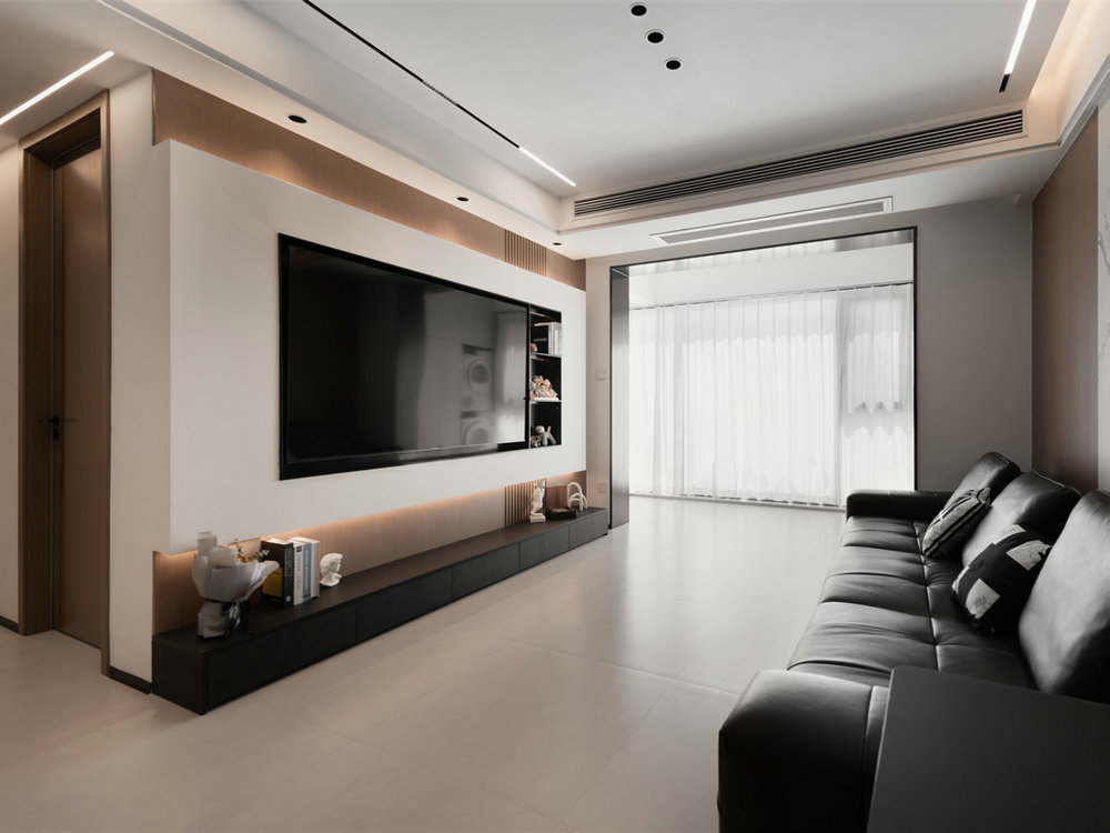 尚城國際106平意式極簡風格裝修效果圖