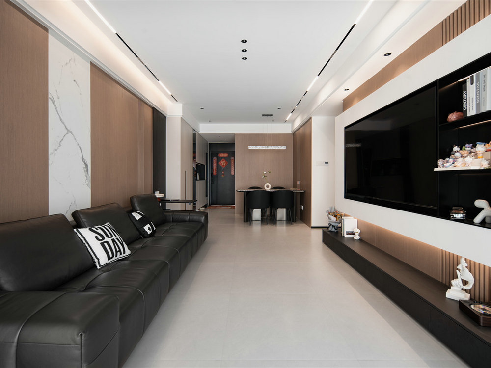 尚城國際106平意式極簡風格裝修效果圖