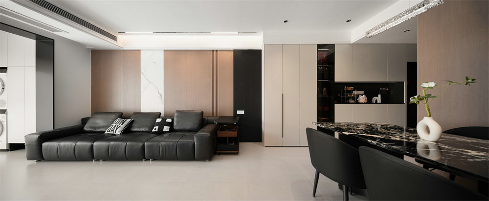 尚城國際106平意式極簡風格裝修效果圖