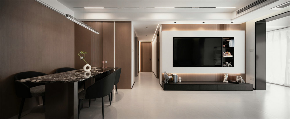 尚城國際106平意式極簡風格裝修效果圖