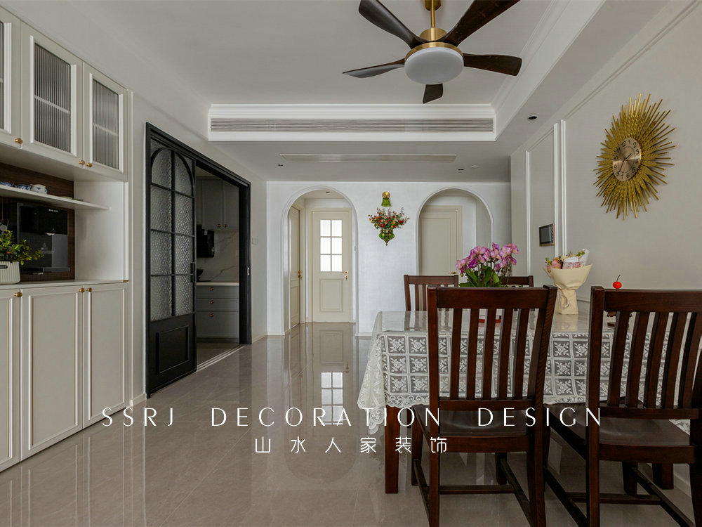 漢口印143平現代美式風格裝修效果圖