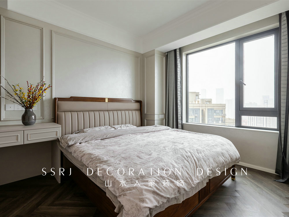 漢口印143平現代美式風格裝修效果圖