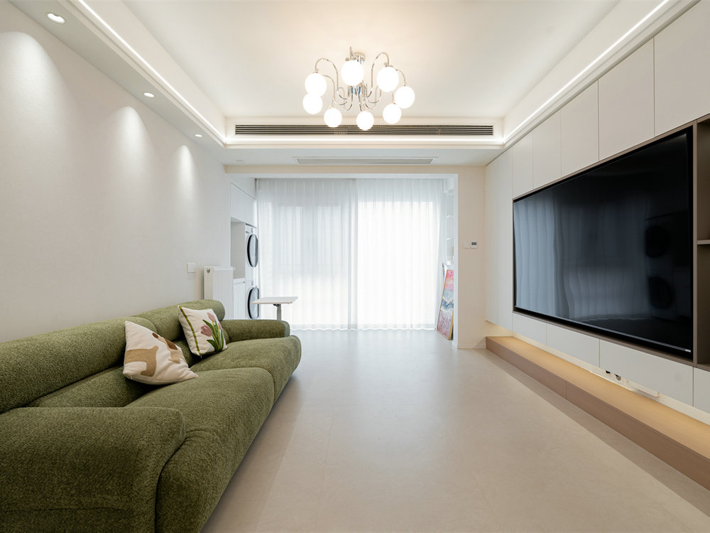 中建鉑公館112平奶油風格裝修效果圖