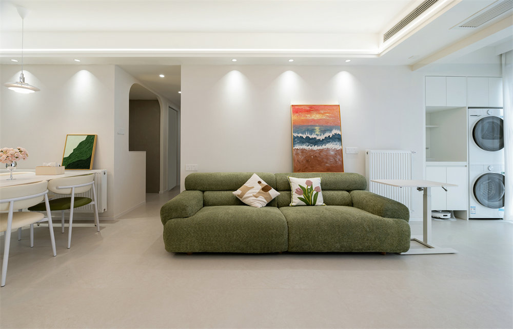 中建鉑公館112平奶油風格裝修效果圖