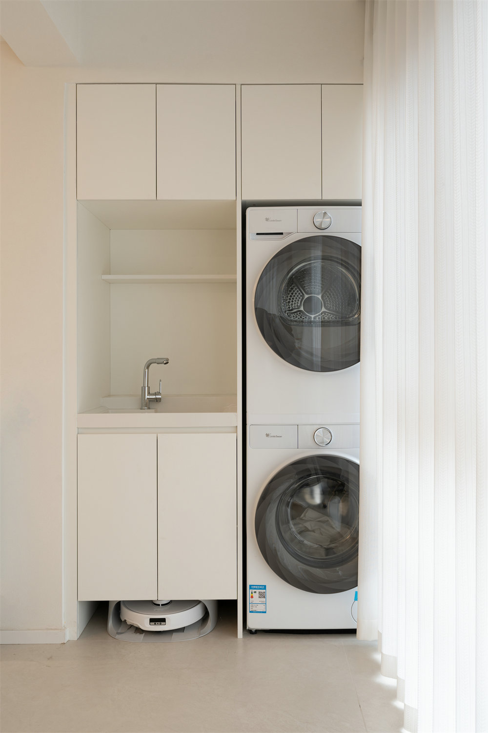 中建鉑公館112平奶油風格裝修效果圖