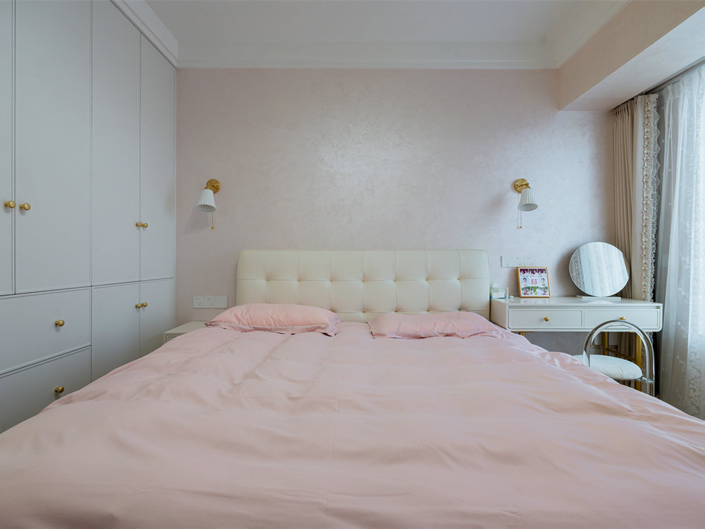 中建鉑公館112平奶油風格裝修效果圖