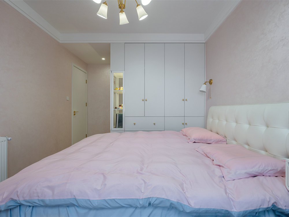 中建鉑公館112平奶油風格裝修效果圖