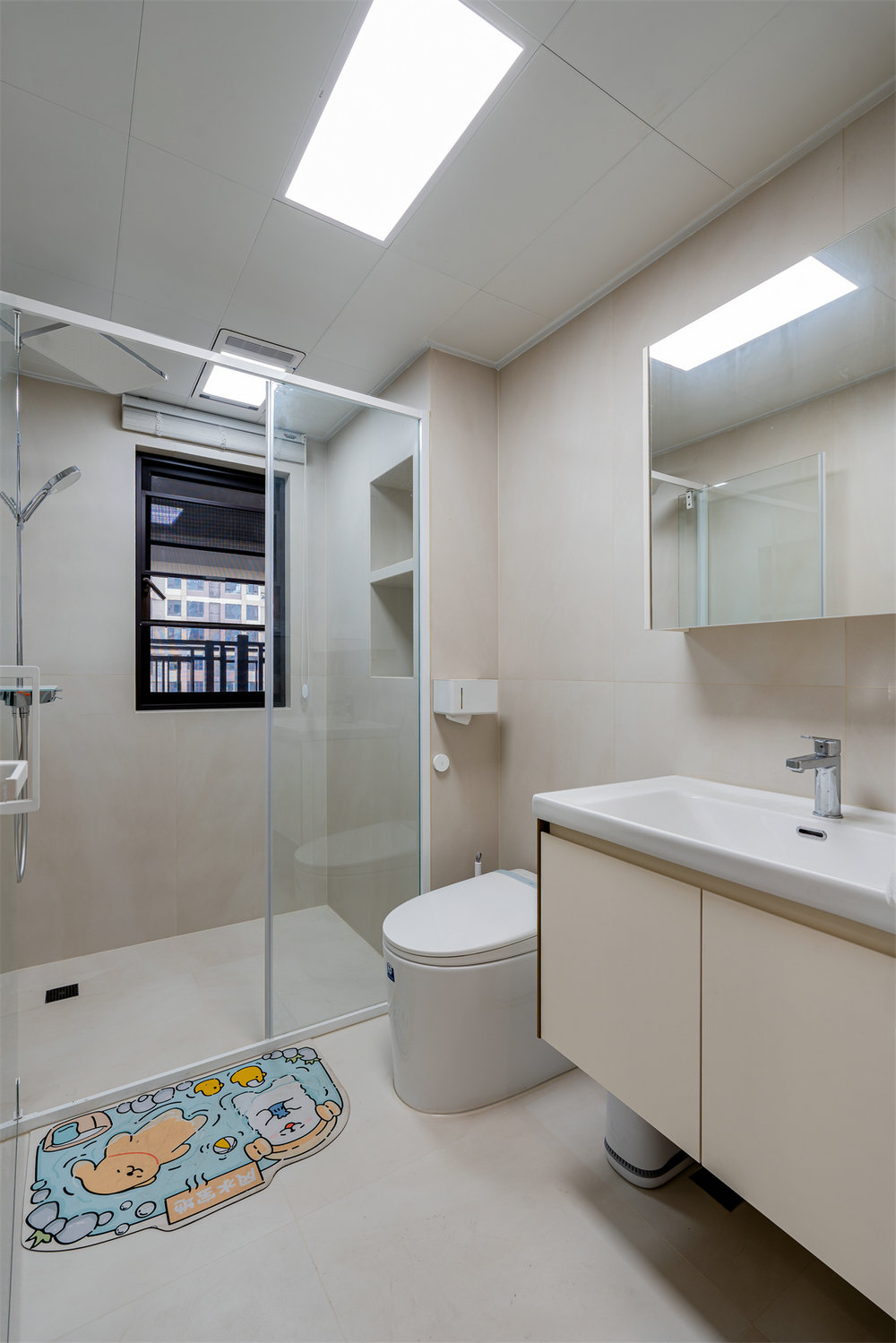 中建鉑公館112平奶油風格裝修效果圖