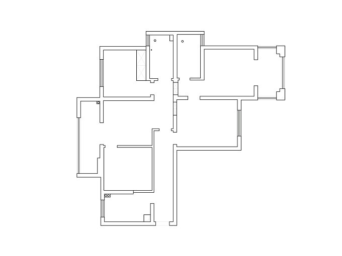 海林廣場123平現代風格裝修效果圖