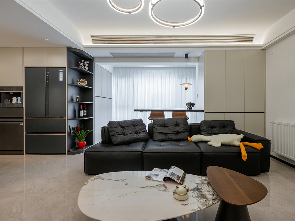 海林廣場123平現代風格裝修效果圖