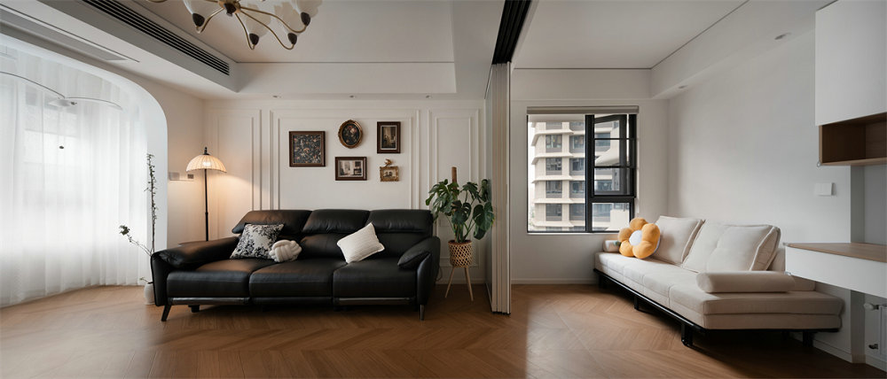 融創95號院95平中古風格裝修效果圖