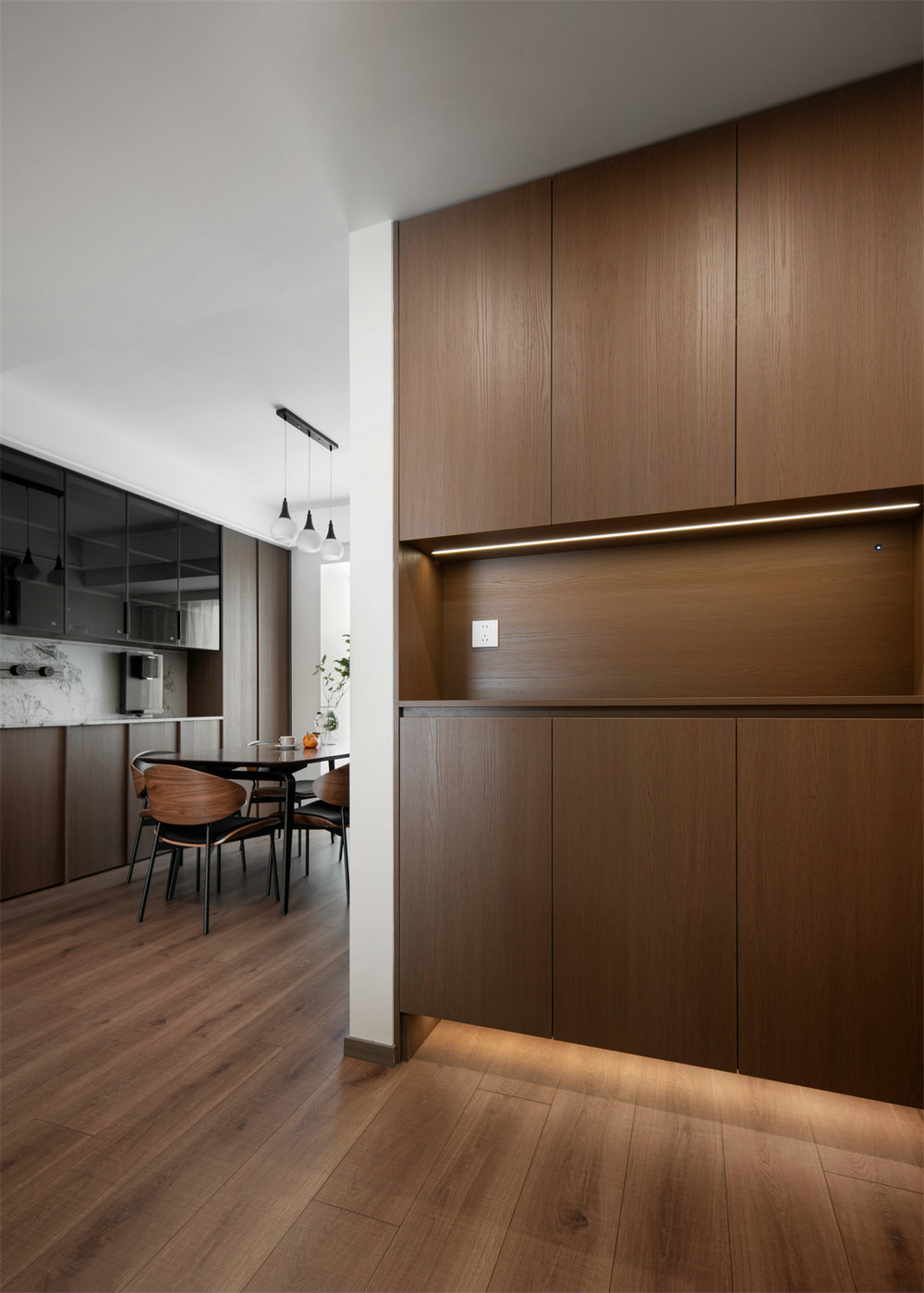 天匯龍城龍桂苑143平中古風格裝修效果圖