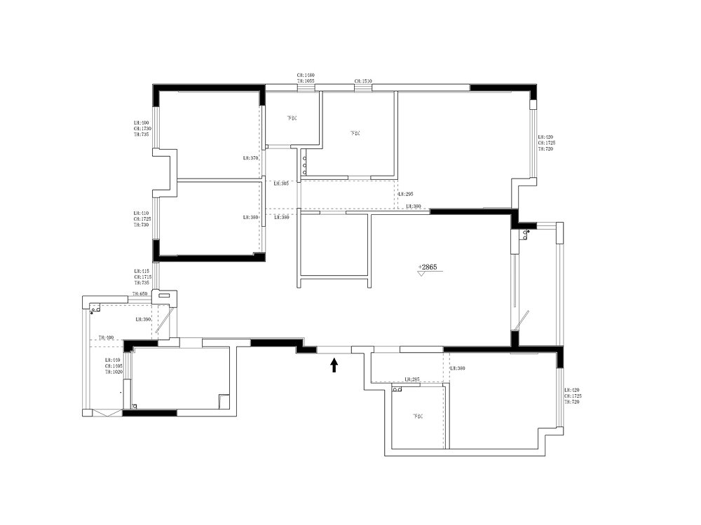 融創瀾岸170平現代輕奢風格裝修效果圖