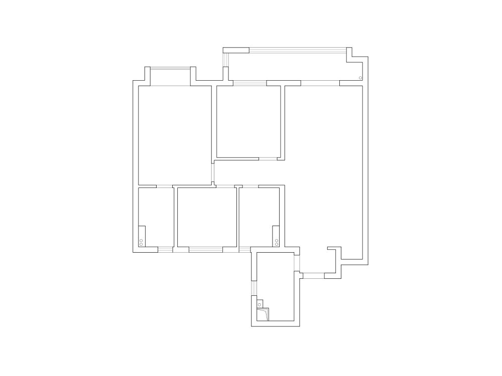 旭輝江悅府120平奶油風格裝修效果圖