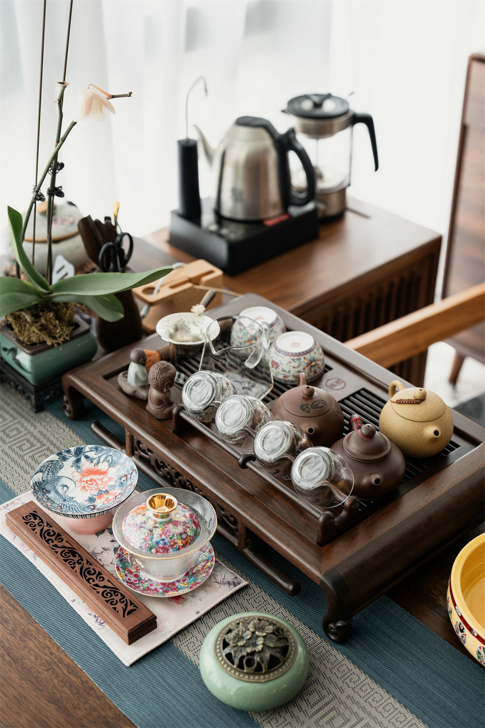 鵬湖灣180平中古風格裝修效果圖