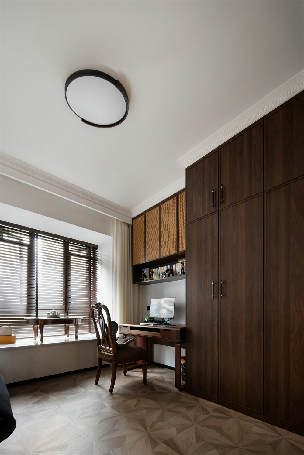 鵬湖灣180平中古風格裝修效果圖