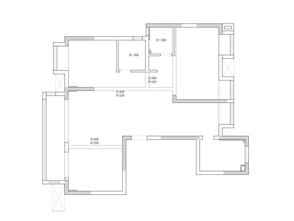 金科和雅東方135平原木奶油風裝修效果圖