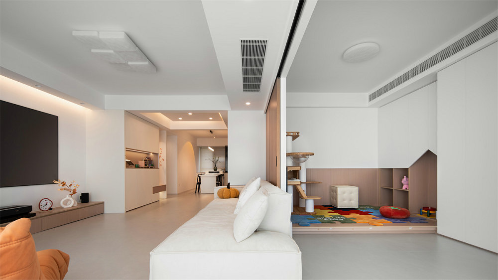 金科和雅東方135平原木奶油風裝修效果圖