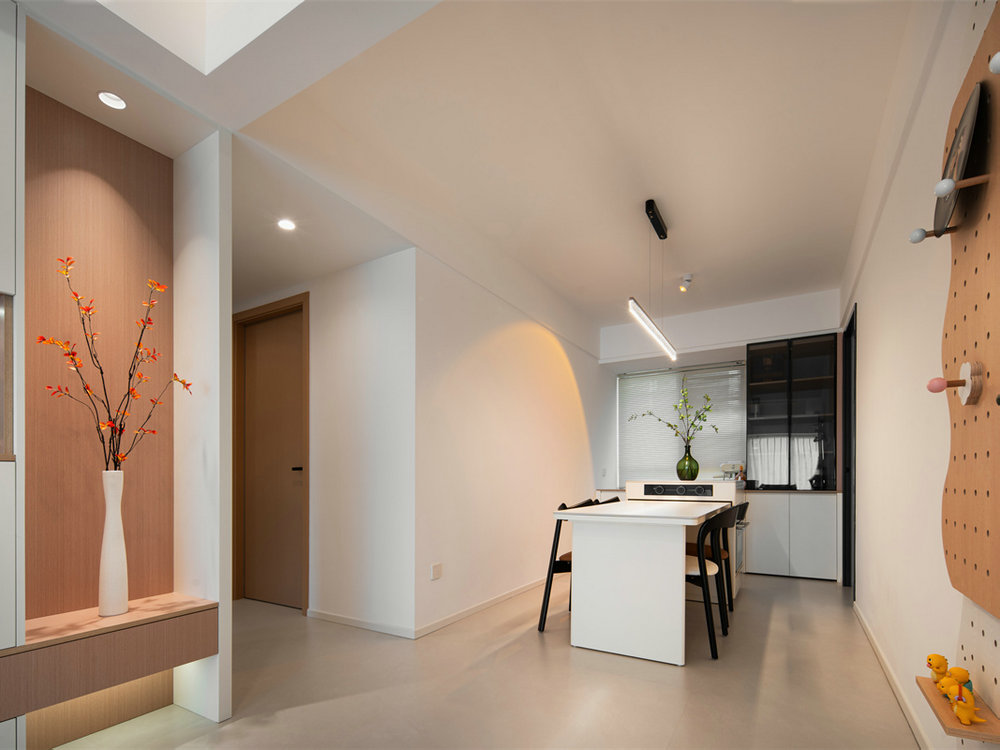 金科和雅東方135平原木奶油風裝修效果圖