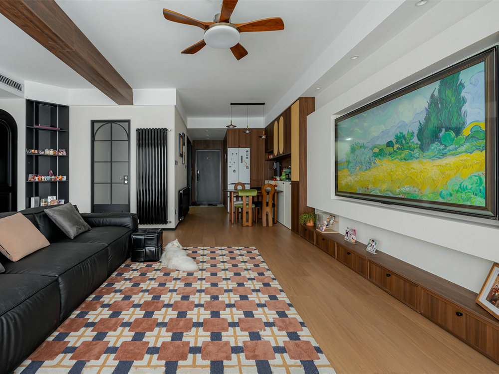 國博城鳳棲居122平中古風格裝修效果圖