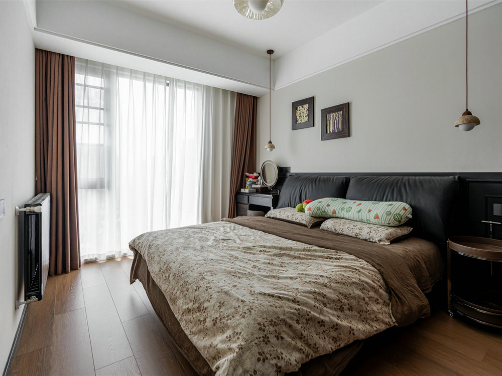 國博城鳳棲居122平中古風格裝修效果圖