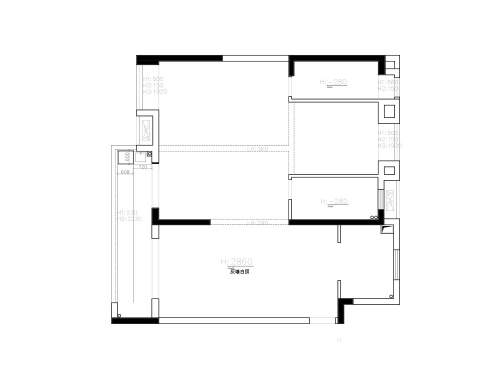 深業泰云府128平美式風格裝修效果圖