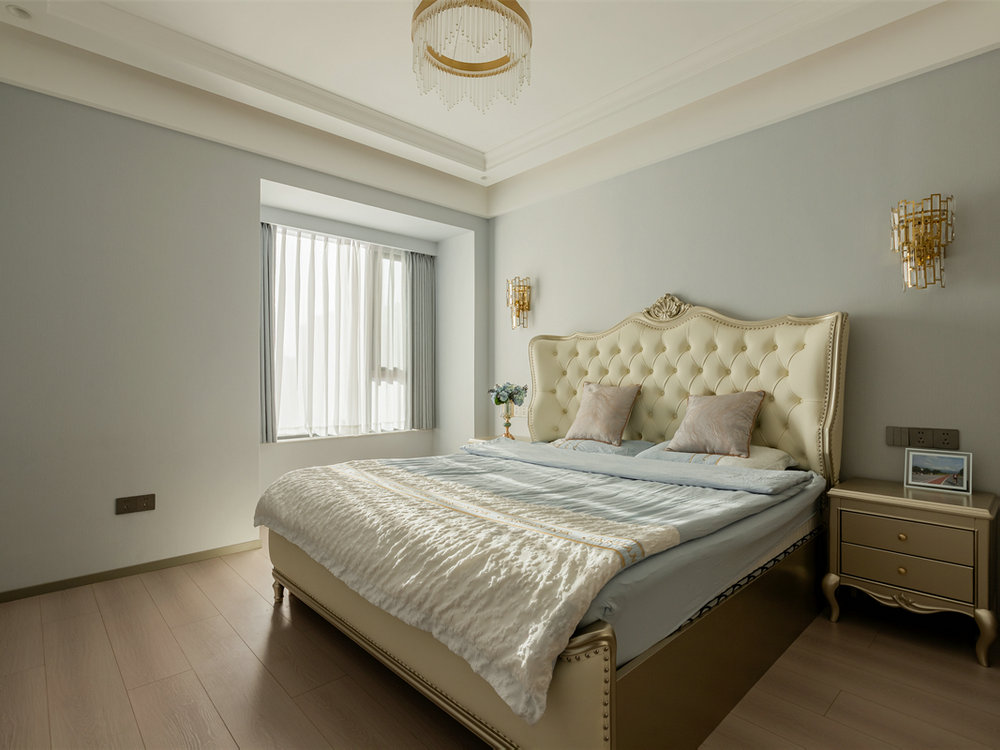 深業泰云府128平美式風格裝修效果圖