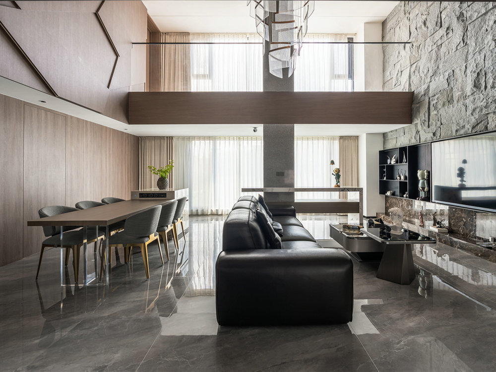 臨空香廷300平現代風格裝修效果圖