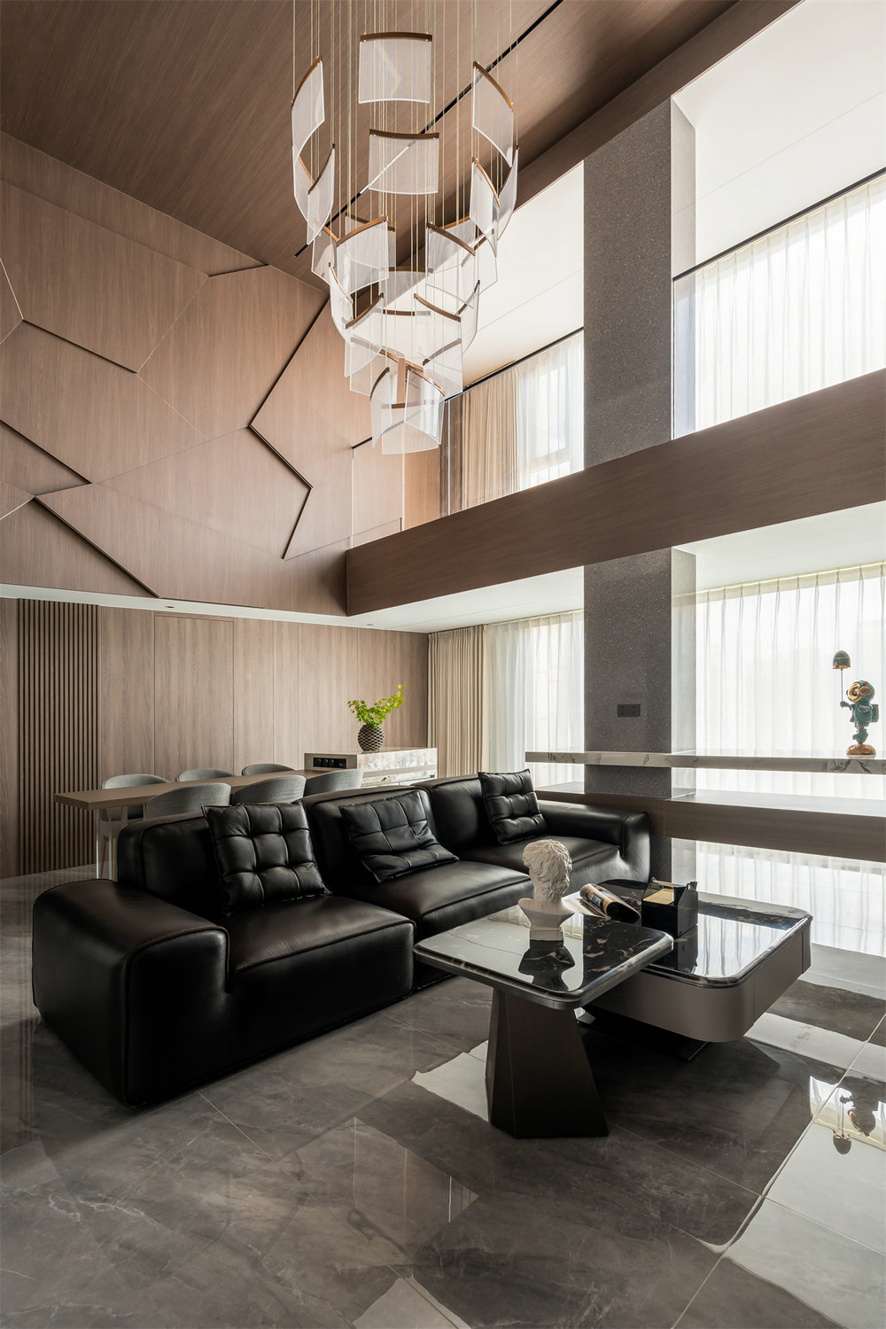 臨空香廷300平現代風格裝修效果圖