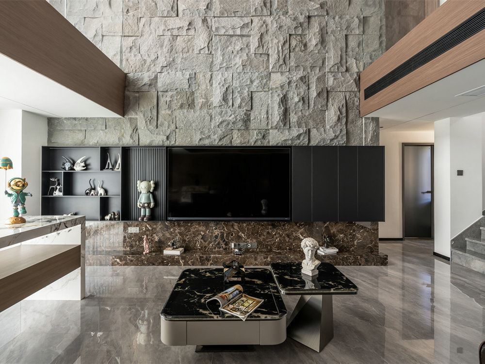 臨空香廷300平現代風格裝修效果圖