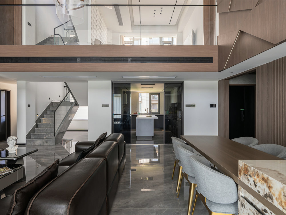 臨空香廷300平現代風格裝修效果圖