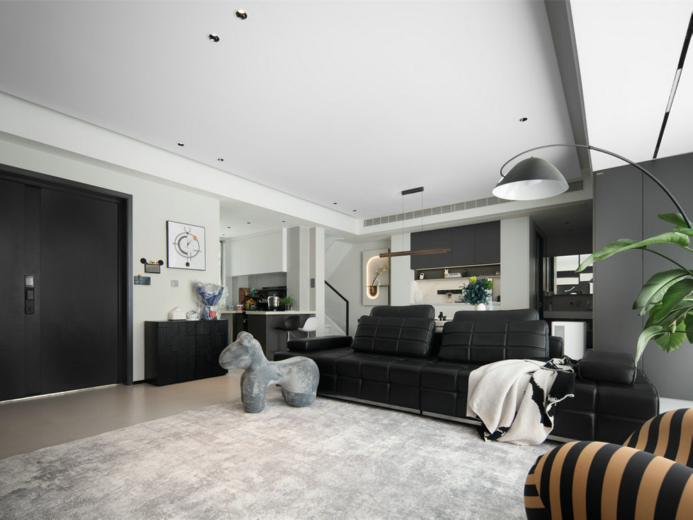 新希望錦粼九里169平現代風格疊拼別墅裝修效果圖